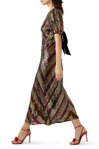 Daisy Chevron Sequin Midi Dress